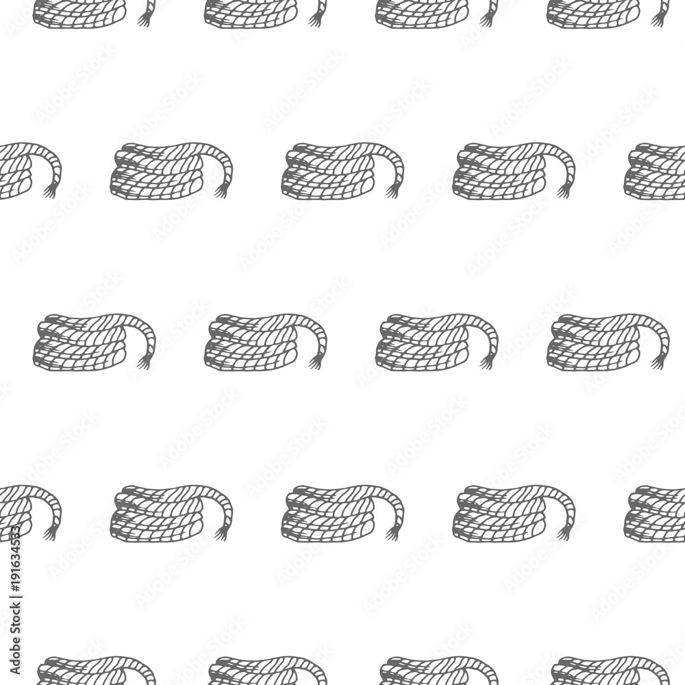 rope seamless vector pattern