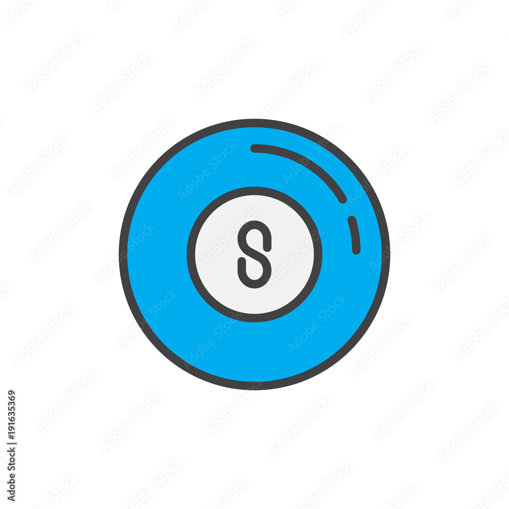 Pool ball filled outline icon, line vector sign, linear colorful pictogram isolated on white. Billiard eight ball symbol, logo illustration. Pixel perfect vector graphics Pool ball filled outline icon, line vector sign, linear colorful pictogram isolated on white. Billiard eight ball symbol, logo illustration. Pixel perfect vector graphics