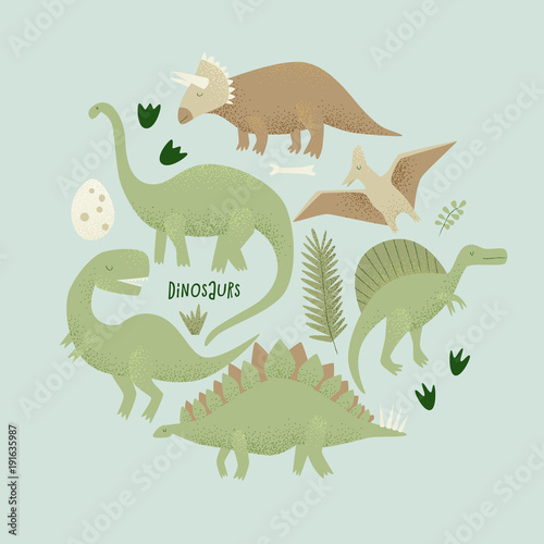 Dinosaurs vector design  tyrannosaurus rex