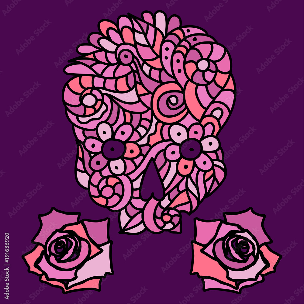 Sugar skull and roses Sugar skull and roses
