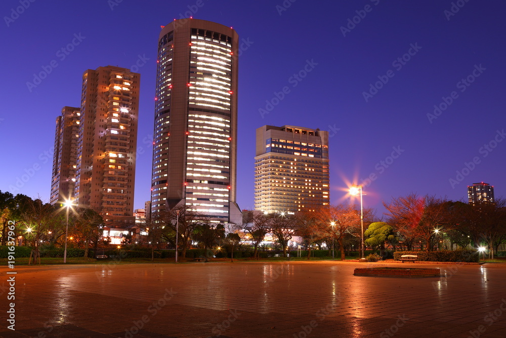 Fototapeta premium Osaka night view