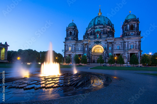 Berlin Cathedral at night, Germany