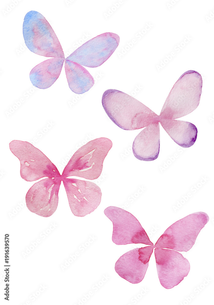 蝶の水彩イラスト Stock イラスト Adobe Stock