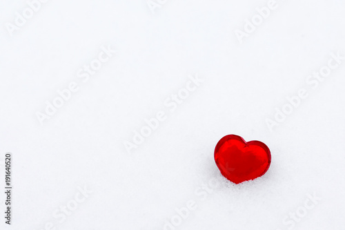 love red heart in the snow love Valentine s day background texture wedding card invitation