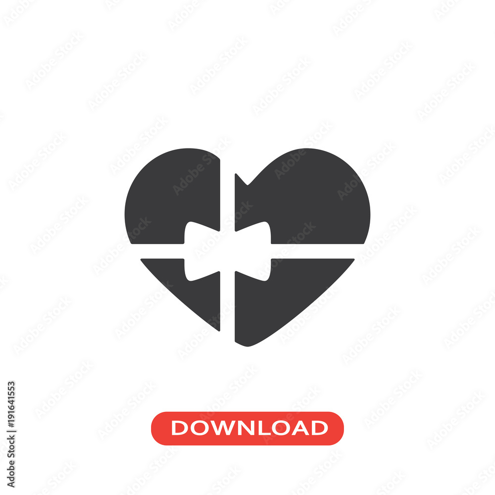 Obraz premium Heart shaped Gift icon