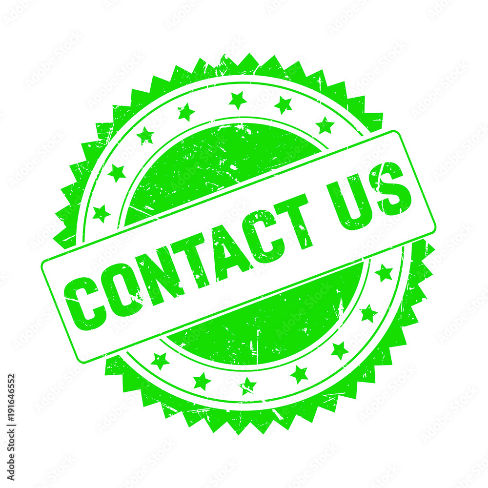 Contact Us green grunge stamp isolated Contact Us green grunge stamp isolated