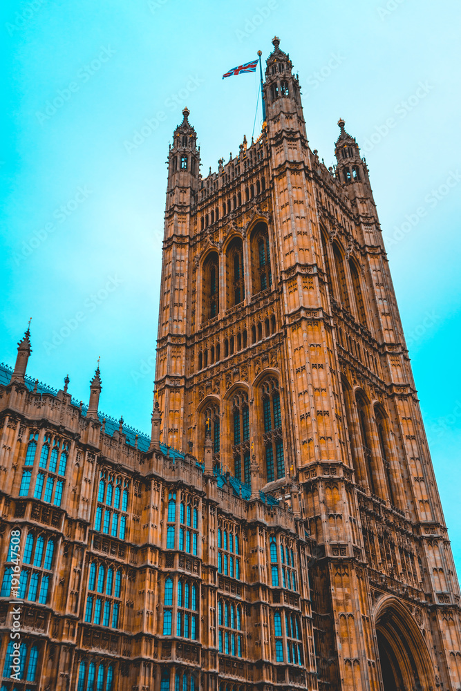 Fototapeta premium piękny obraz HDR Pałacu Westminsterskiego