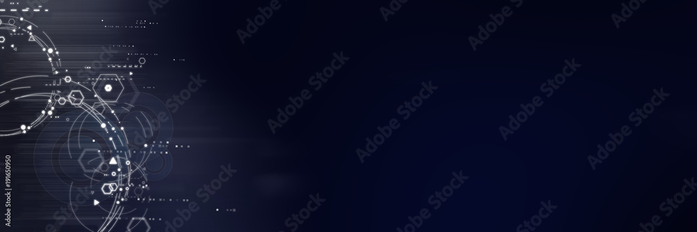 Obraz premium Abstract futuristic digital technology