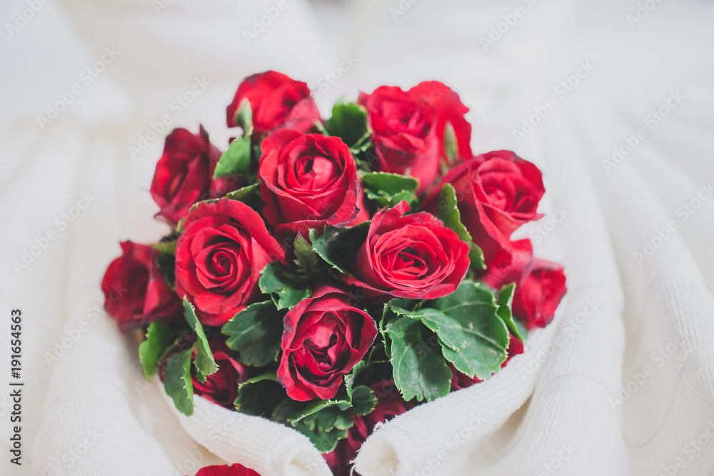 honeymoon bed look like heart shape with rose petals for honeymoon lover. honeymoon bed look like heart shape with rose petals for honeymoon lover.