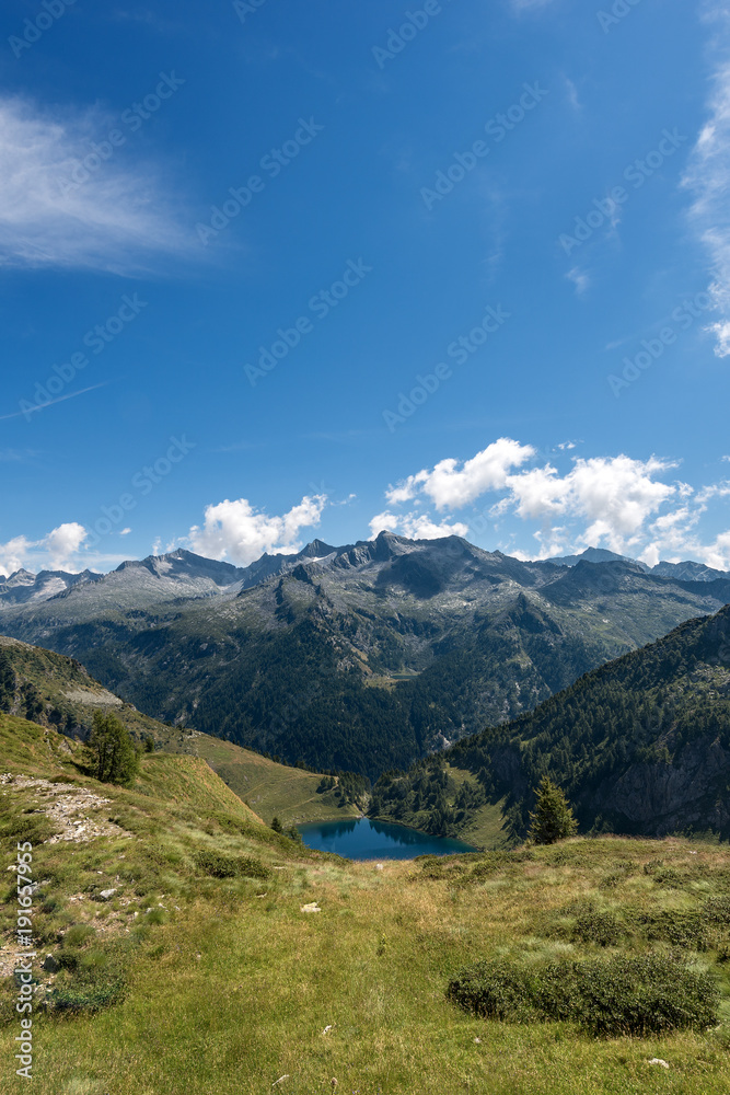 Adamello with Camp Lake (Lago di Campo) - Trento Italy Adamello with Camp Lake (Lago di Campo) - Trento Italy