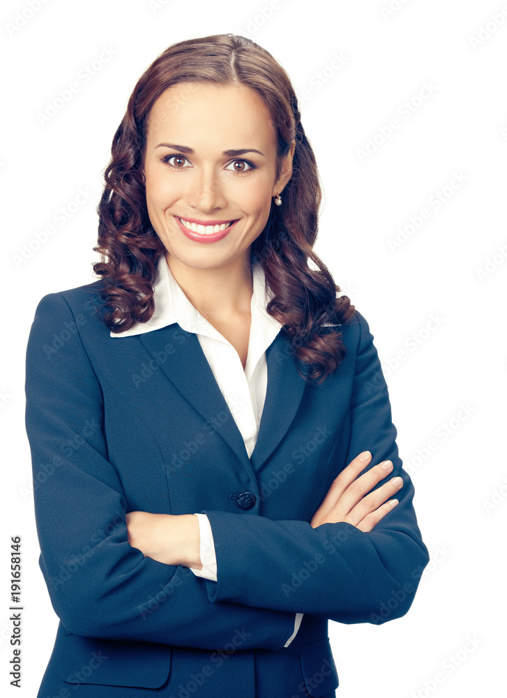 Portrait of smiling businesswoman, isolated Portrait of smiling businesswoman, isolated