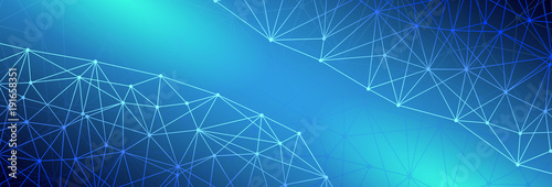 Technological virtual background. Digital networking concept. 3D Rendering