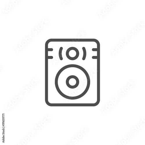 Speaker line icon