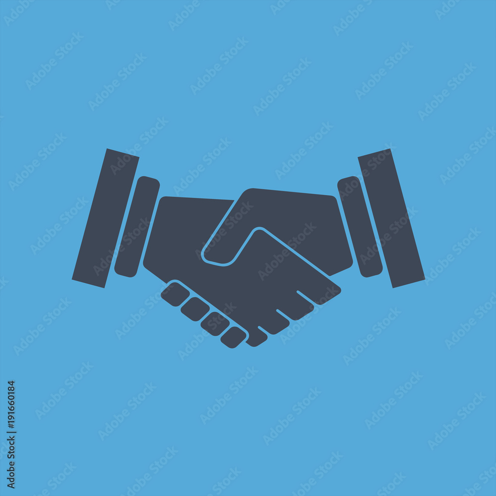 Handshake icon vector illustration