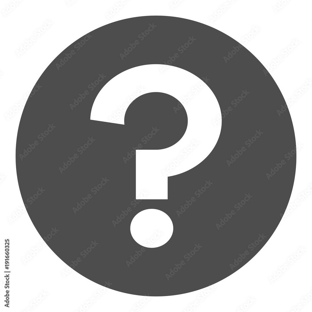 Question mark (FAQ) in black circle. Vector icon. Question mark (FAQ) in black circle. Vector icon.