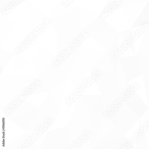 Abstract Grey White geometric polygonal background with mesh of triangles for your design. Grey White texture. Trend. Low Poly.