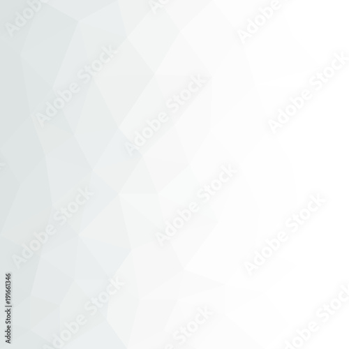 Abstract Grey White geometric polygonal background with mesh of triangles for your design. Grey White texture. Trend. Low Poly.