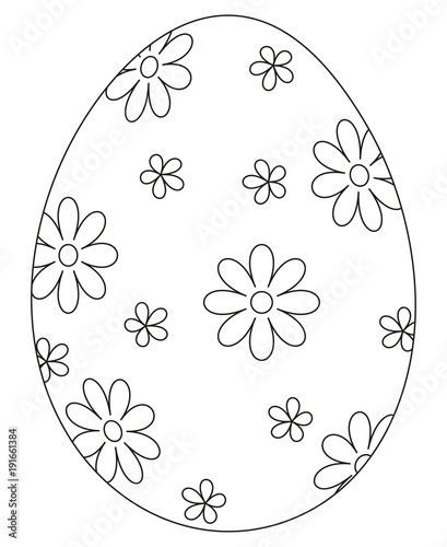 Photography Black and white easter egg poster.