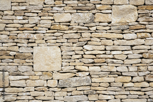 Brand new cotswold drystone wall photo
