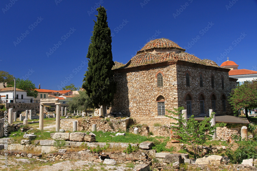 Byzantine church in Agora, Athens, Greece