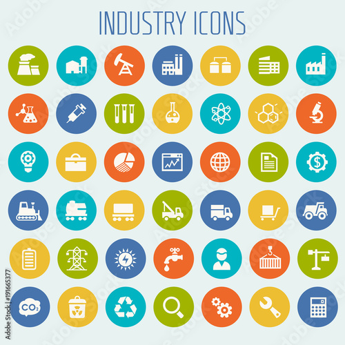 Big Industry icon set