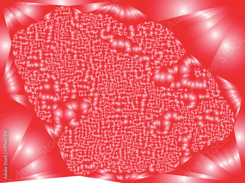 Abstract background with surface curved like a lot of bubbles.