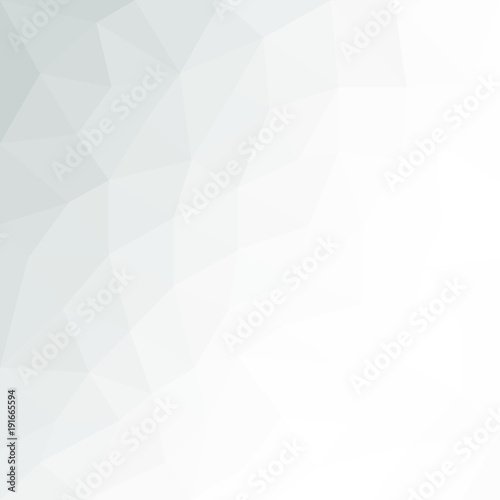 Abstract Grey White geometric polygonal background with mesh of triangles for your design. Grey White texture. Trend. Low Poly.
