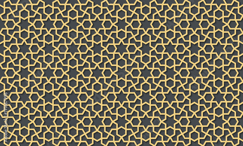 Seamless pattern in authentic arabian style