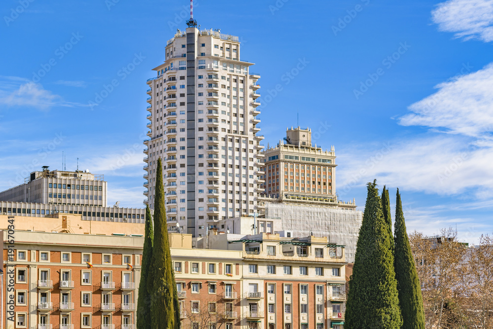 Madrid Architecture Background