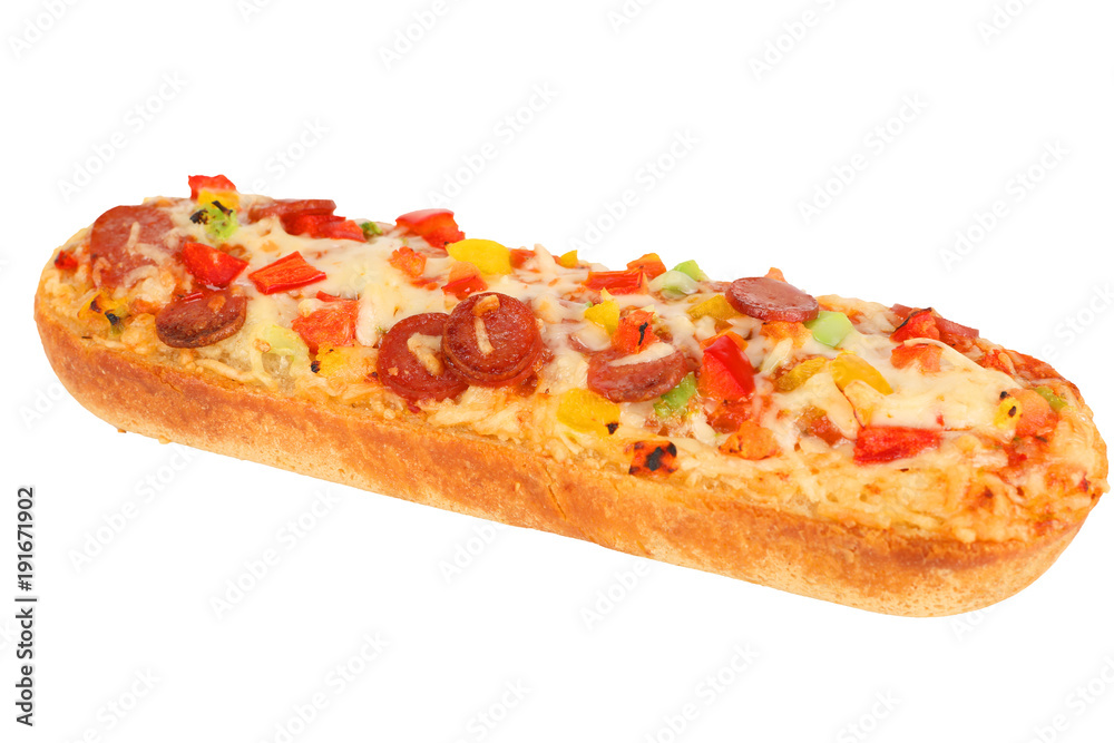 Baguette mit Salami Baguette mit Salami