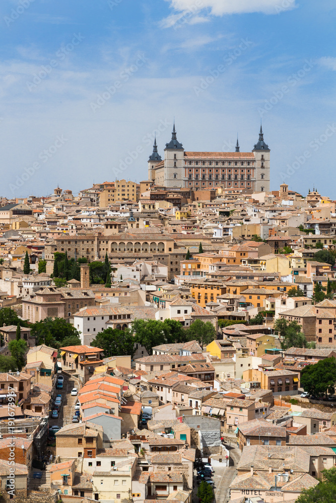 A view of beautiful medieval Toledo, Spain