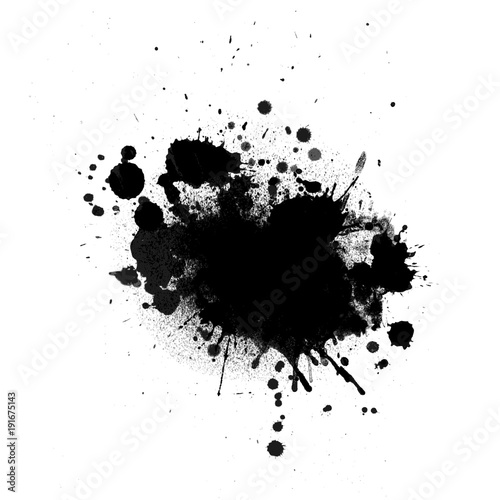 Grunge ink splat background