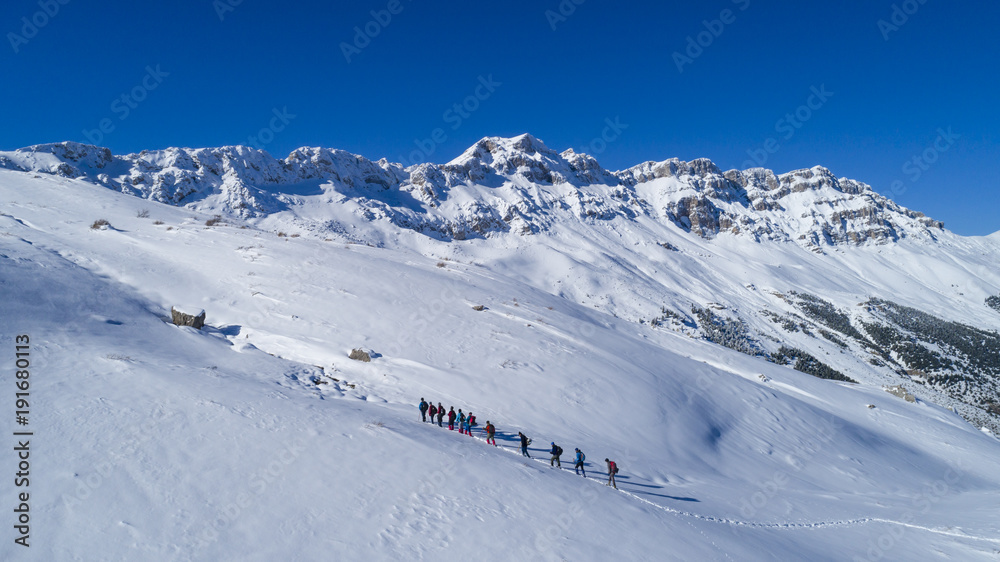 walk in high mountains and spectacular scenery walk in high mountains and spectacular scenery