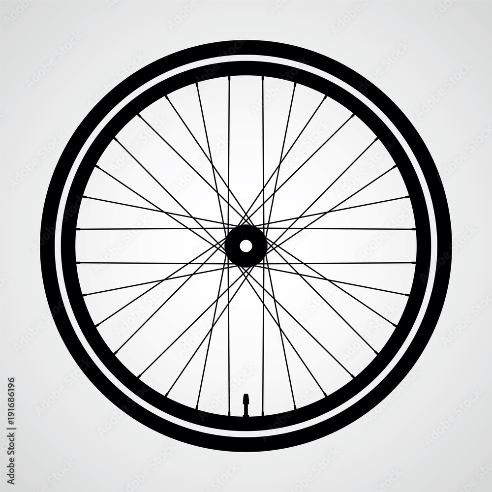 Bicycle wheel. Vector icon Bicycle wheel. Vector icon