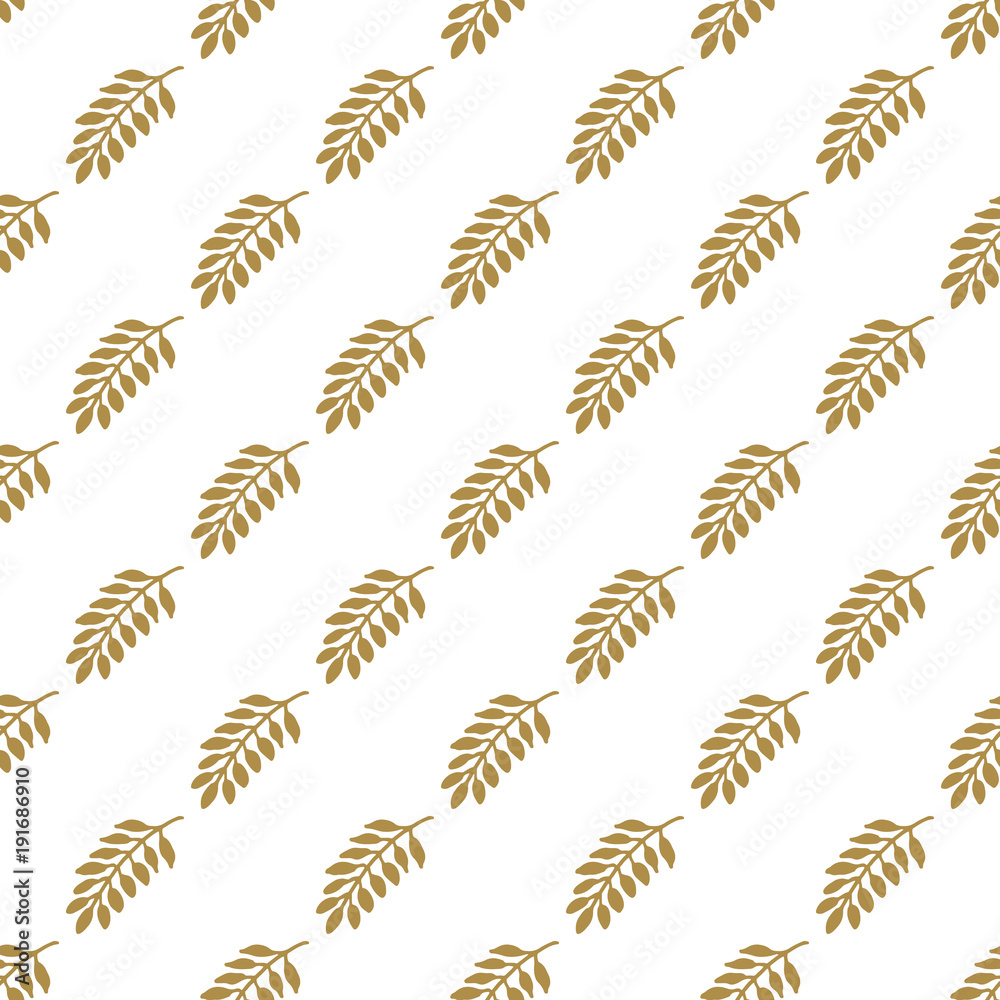 Seamless pattern with hand drawn floral element