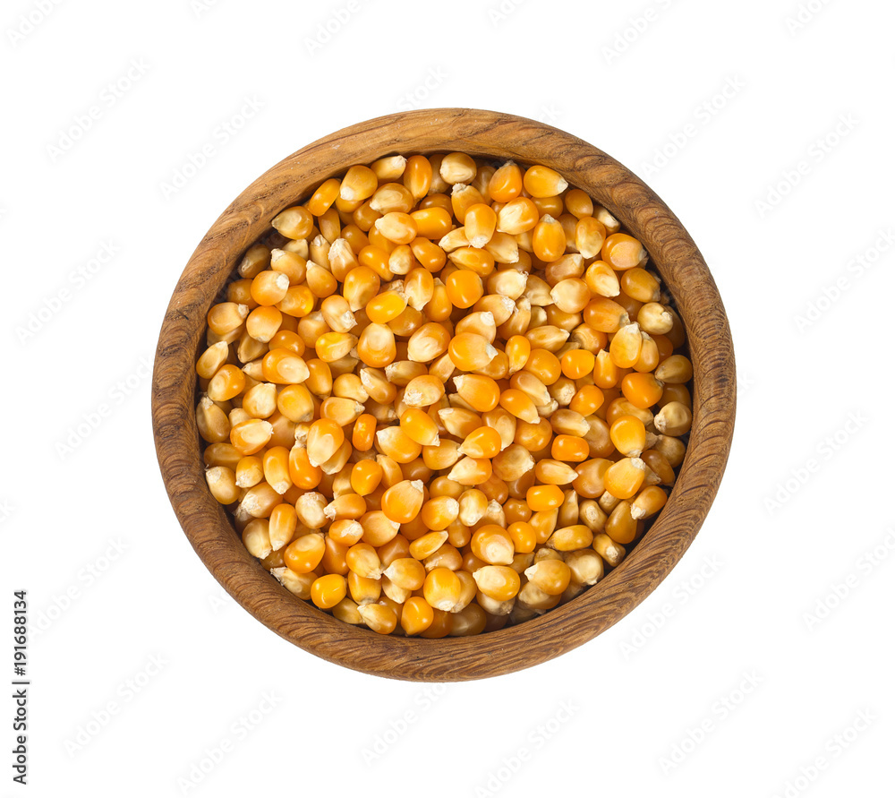 pile of dried corn isolated on white background pile of dried corn isolated on white background