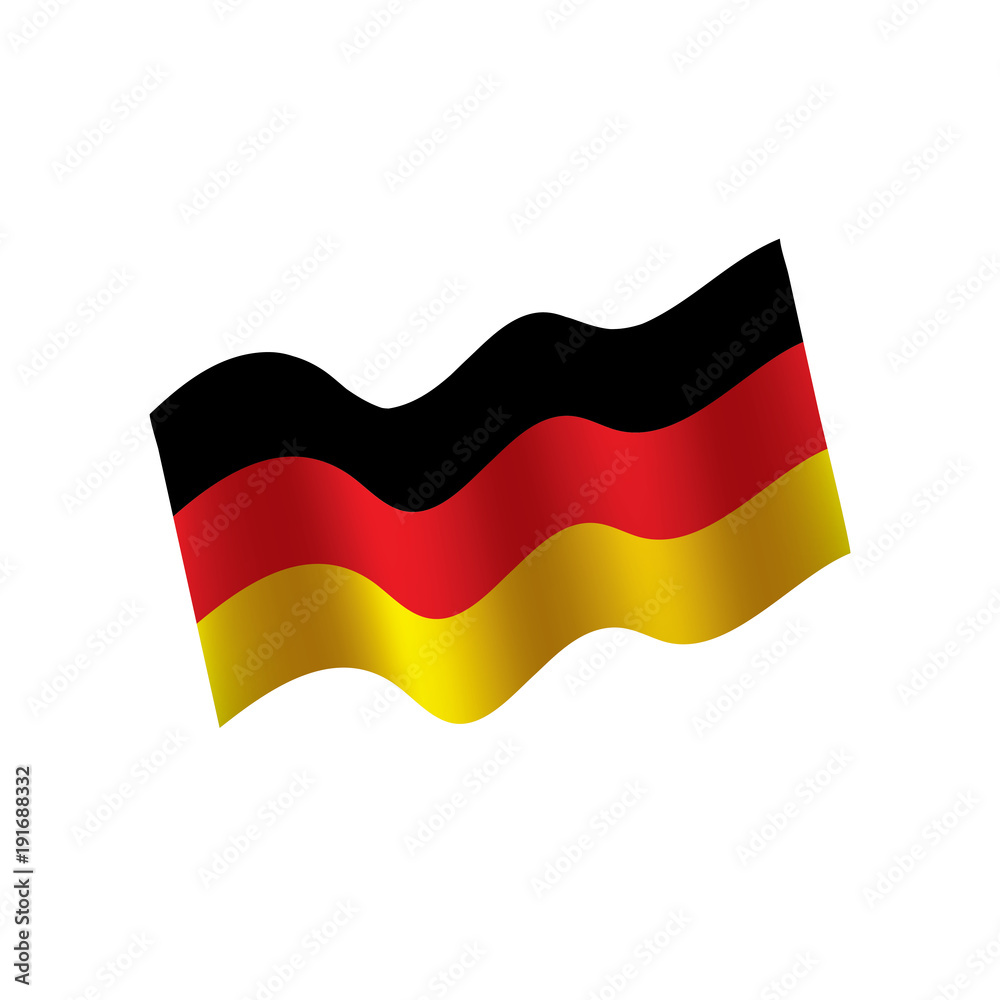 Naklejka premium Germany flag, vector illustration