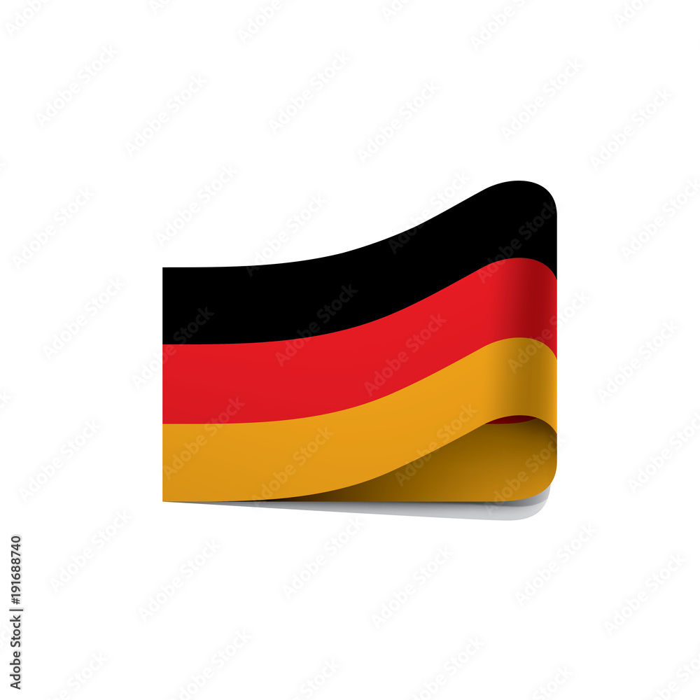 Naklejka premium Germany flag, vector illustration