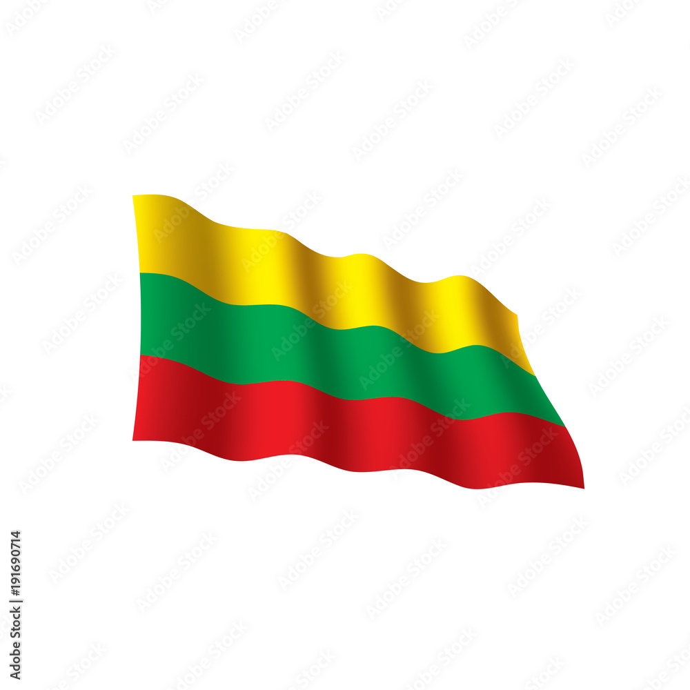 Lithuania flag, vector illustration Lithuania flag, vector illustration