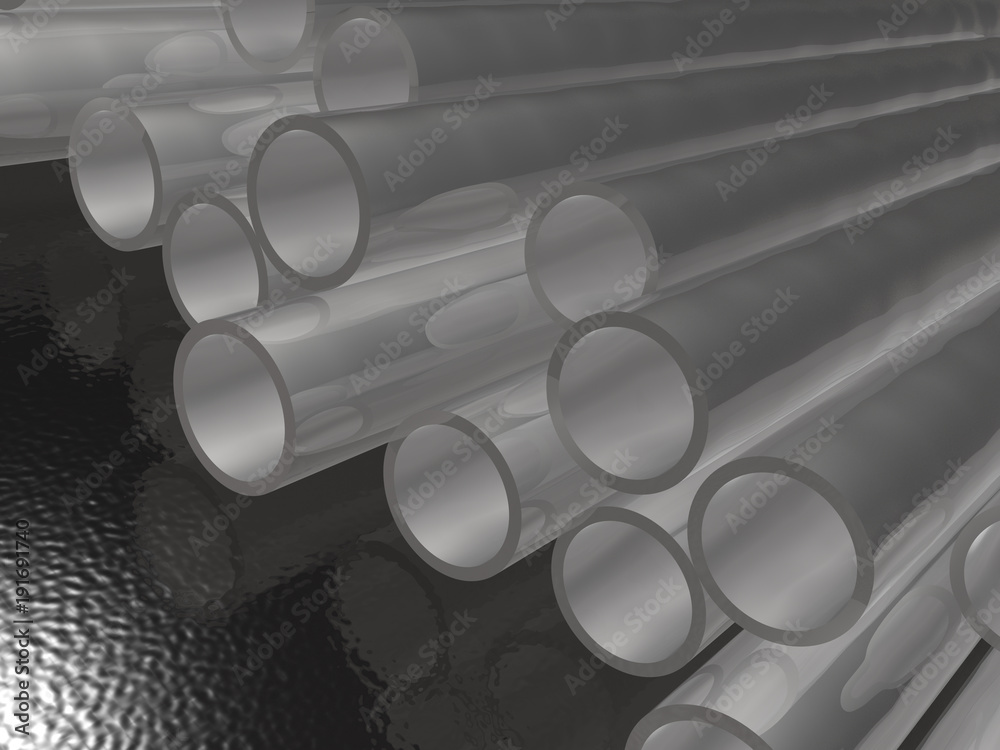 Fototapeta premium Grey pipes