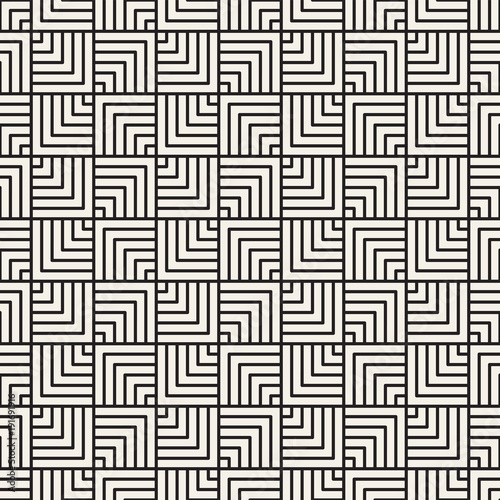 Vector seamless lattice pattern. Modern stylish texture with monochrome trellis. Repeating geometric grid. Simple design background.