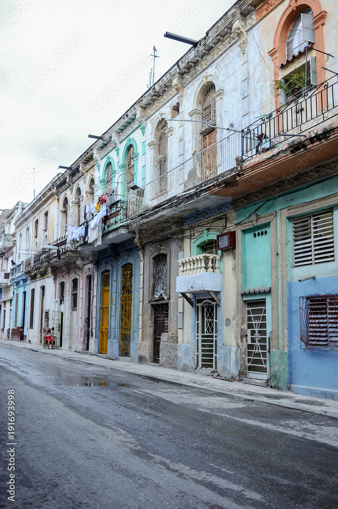Streets in old Havana, Cuba