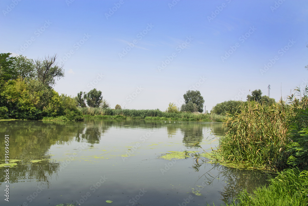 Fototapeta premium Slow large river