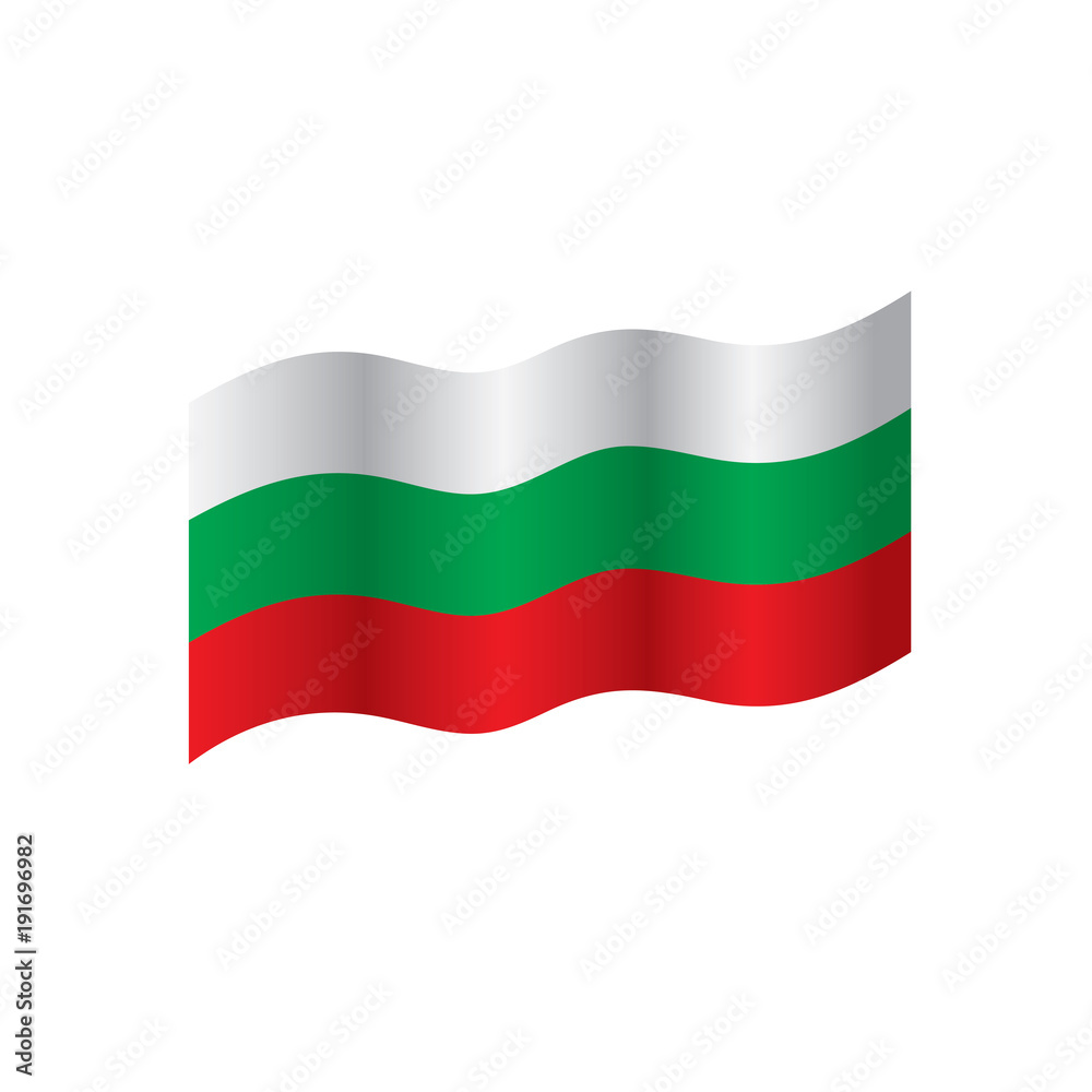 Bulgaria flag, vector illustration Bulgaria flag, vector illustration