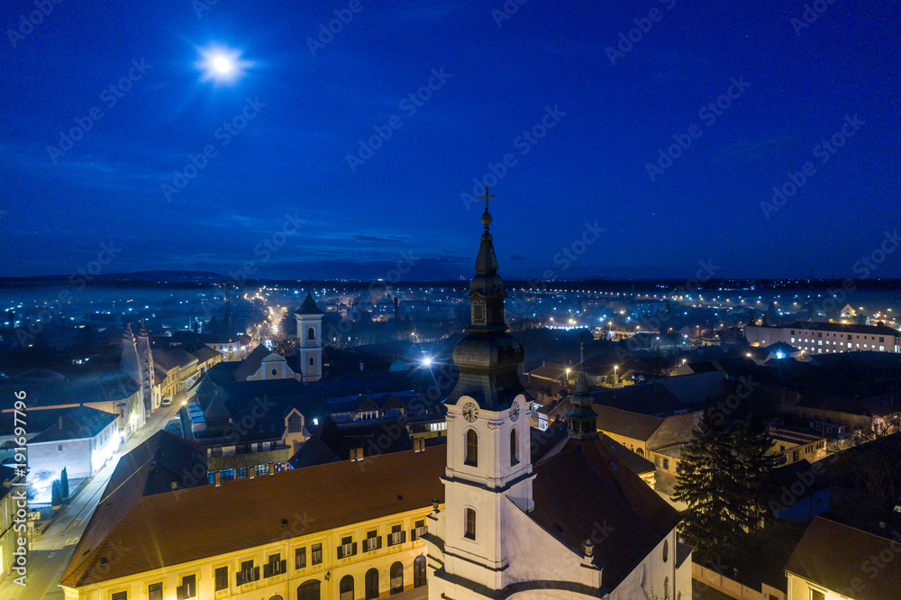 Bird eye view of Szigetvar