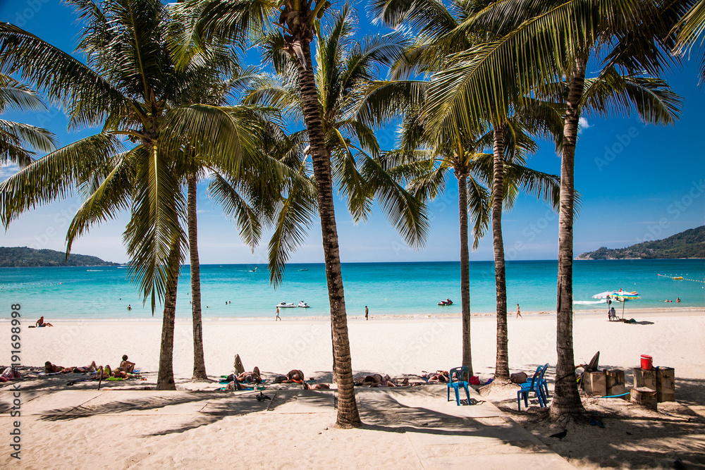 Obraz premium Patong beach in Phuket, Thailand.