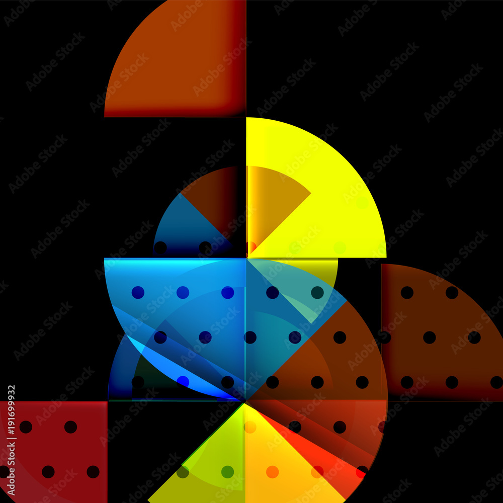 Geometric circle abstract banner Geometric circle abstract banner