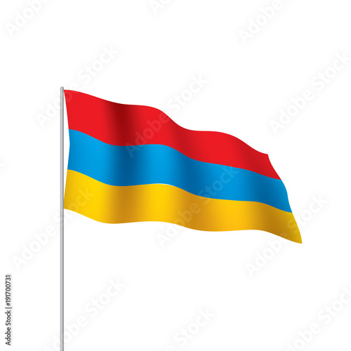 Armenia flag, vector illustration