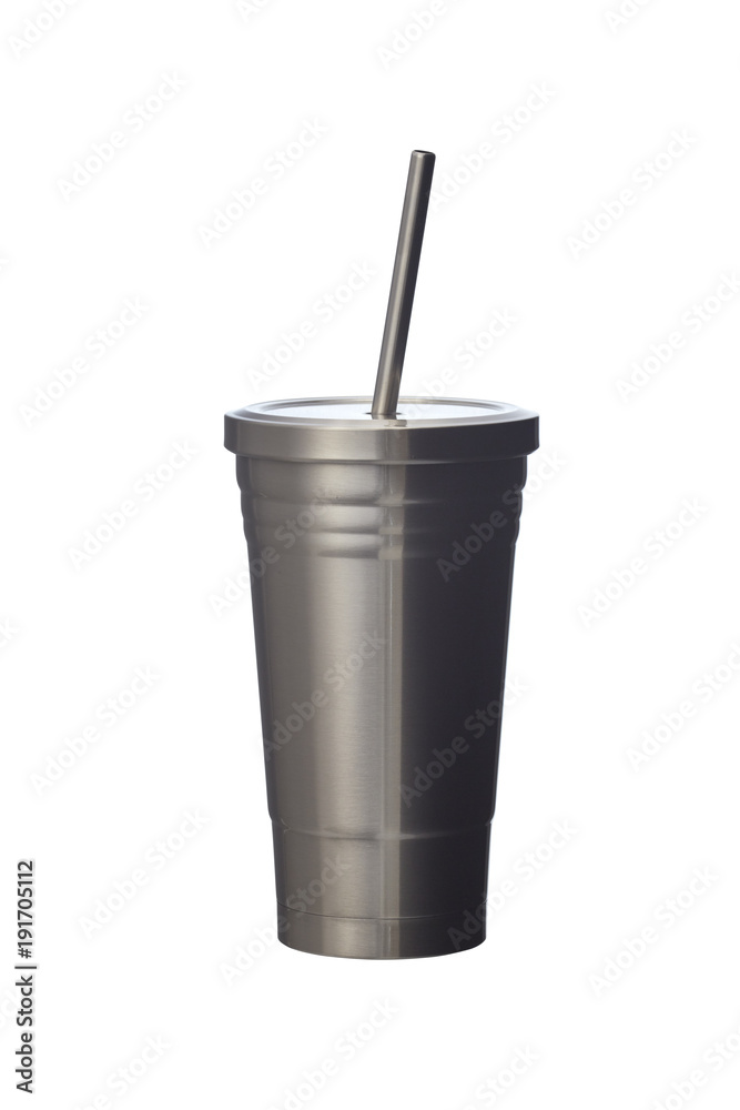 Steel mug isolated on white Steel mug isolated on white
