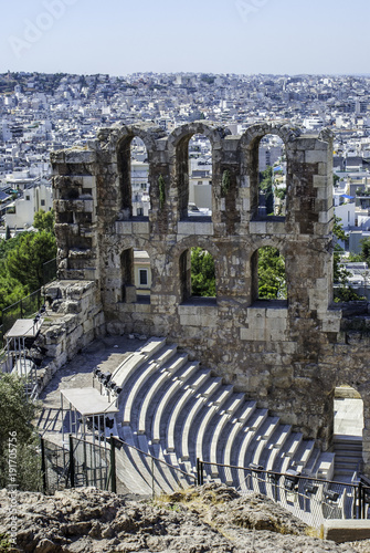 View from the Acropolis in Athens, Greece